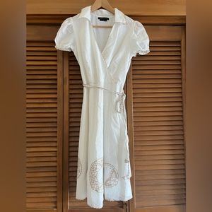 BCBG Cotton Wrap Dress